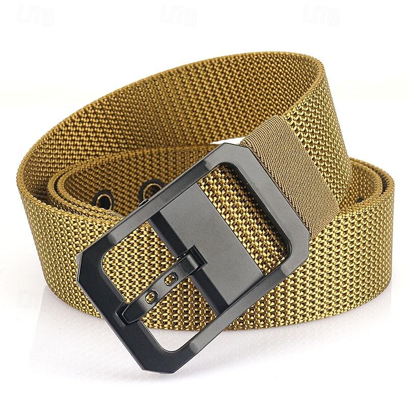 Men's Belt Nylon Belt Waist Belt Black Red Zinc Alloy Nylon Durable Adjustable Plain Outdoor Daily3