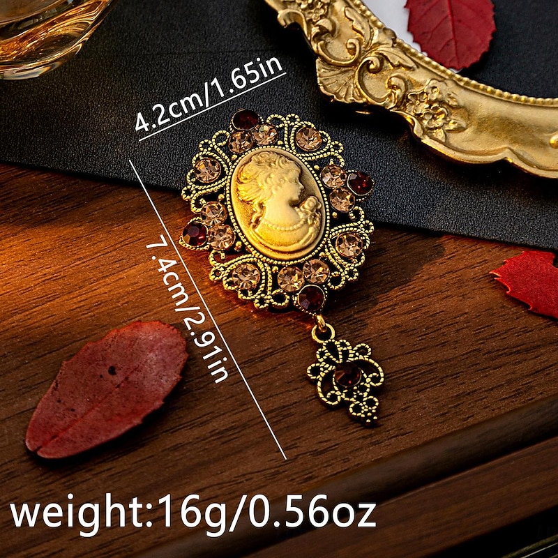 Rococo Baroque Victorian Brooch Pins Edwardian Fancy Dress Women's Royal Masquerade Event / Party Adults' Brooch2