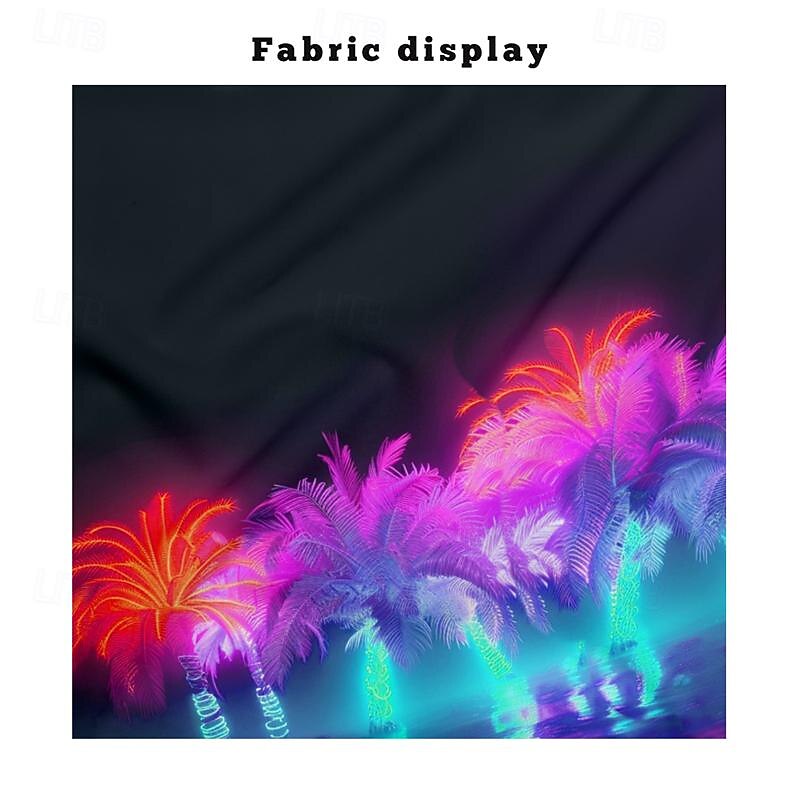 Men's Palm Tree Tropical Plants Shirt Summer Hawaiian Shirt Aloha Shirt Short Sleeve Shirt Cuban Collar Vacation Hawaiian Resort Style Vacation Holiday Beach Purple S M L4