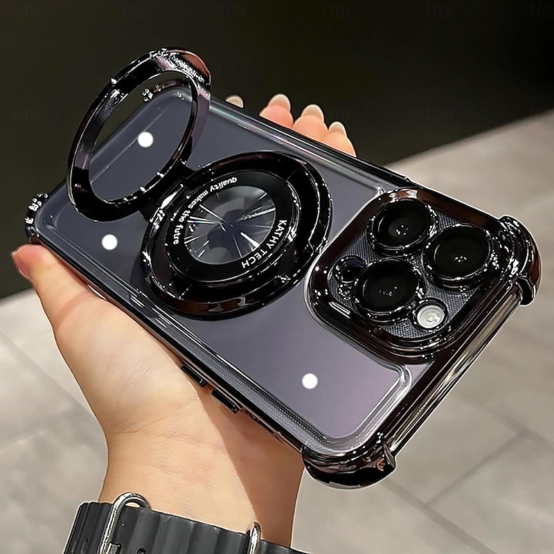 Phone Case For iPhone 17 Pro Max 17 Air 15 14 Pro Max Plus 13 12 11 Pro Max Mini Back Cover with Stand Holder Ring Holder TPU3