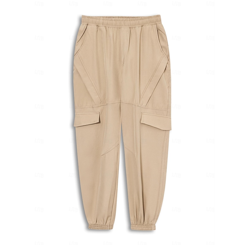 Men's Cargo Pants Cargo Trousers Tactical Pants Elastic Waist Multi Pocket Elastic Cuff Plain Wearable Casual Daily Holiday Sports Fashion Black Army Green2