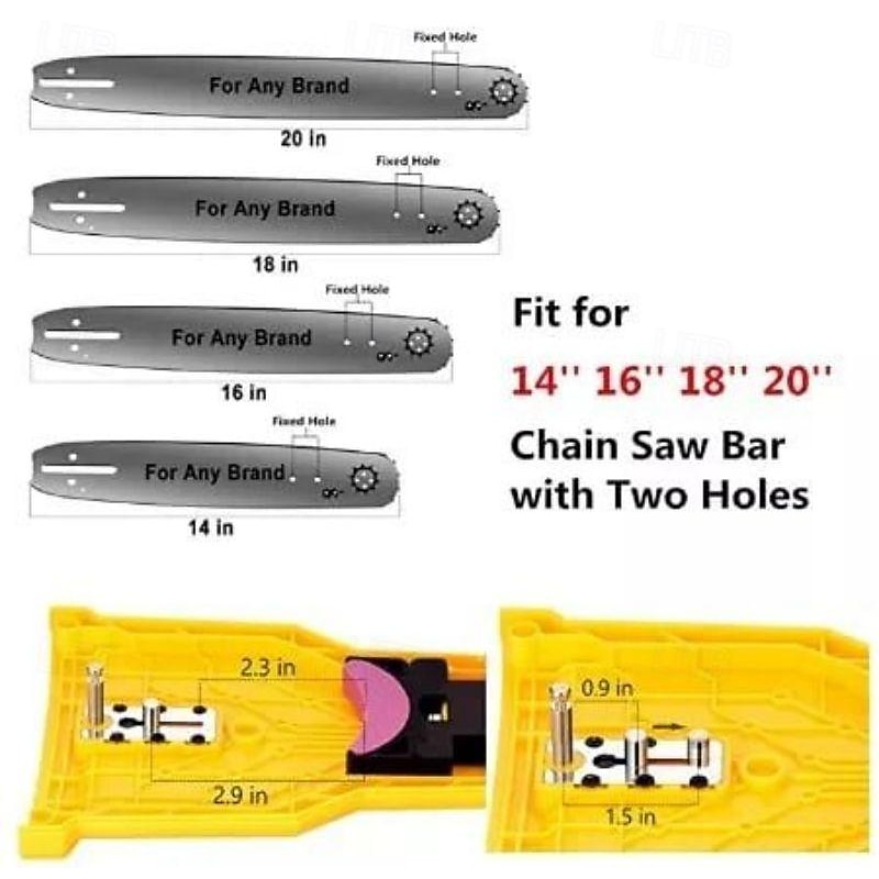 Chainsaw Teeth Sharpener, Universal Chain Saw Blade Sharpener, Fast Working Chainsaw Sharpening Tool, Portable Chain Saw Sharpener Kit for 12"-22" Chain Saws4