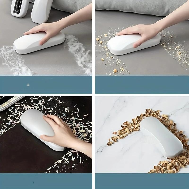 Crumb Sweeper Carpet Brush Carpet Sweeper, Handheld Rolling Ergonomic Pp Bristle Nutshell Crumb Brush Abs Cleaning Crumber for Table Bed Sofa Carpet4