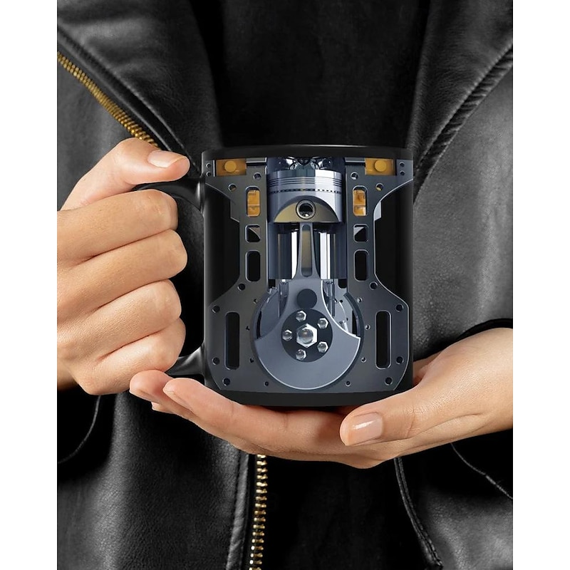 Novelty Mechanic Engine Mugs Unique Coffee Mugs Fathers Day Mug Automotive Art Mechanic Funny Coffee Mug Cool Dad Gifts from Daughter Son Wife for Christmas Birthday Novelty Gag Gift Tea Cup 11oz3