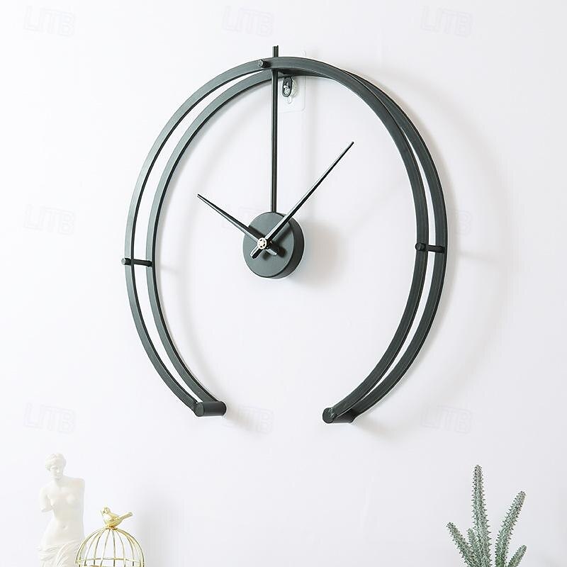 Large Wall Clock Modern Design Minimalist Home Clock Living Room Bedroom Decoration Silent Hanging Watch 3D 50 cm3