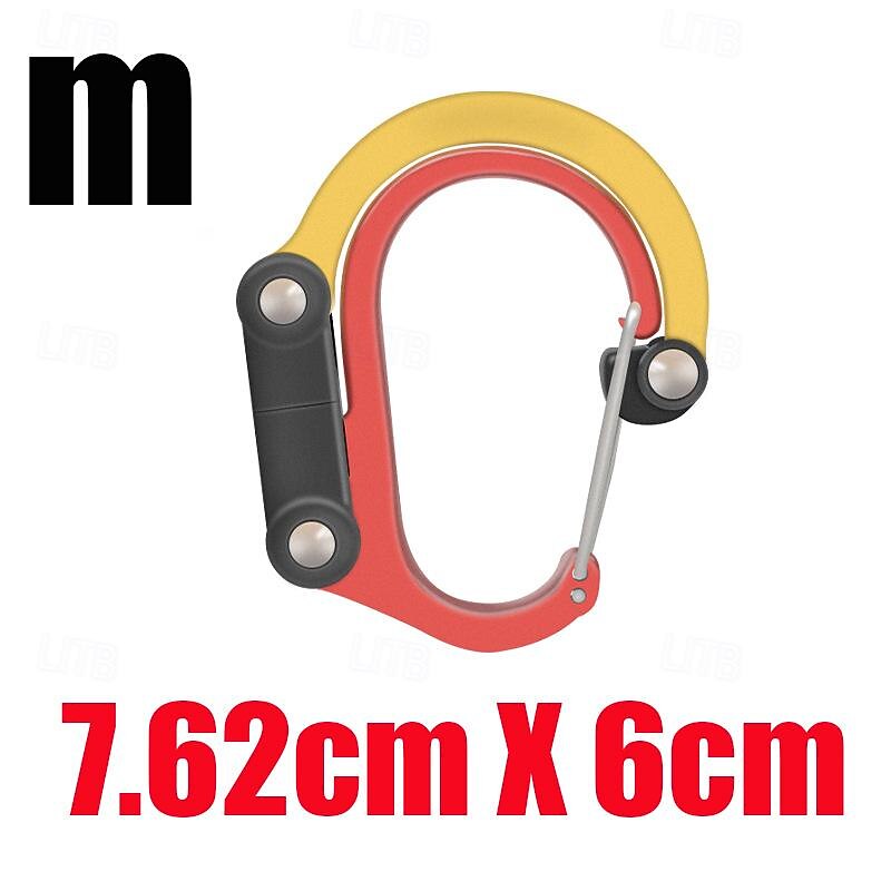 Climbing Carabiner D Type Carabiner Hook Aluminium Alloy Hanging Carabin3