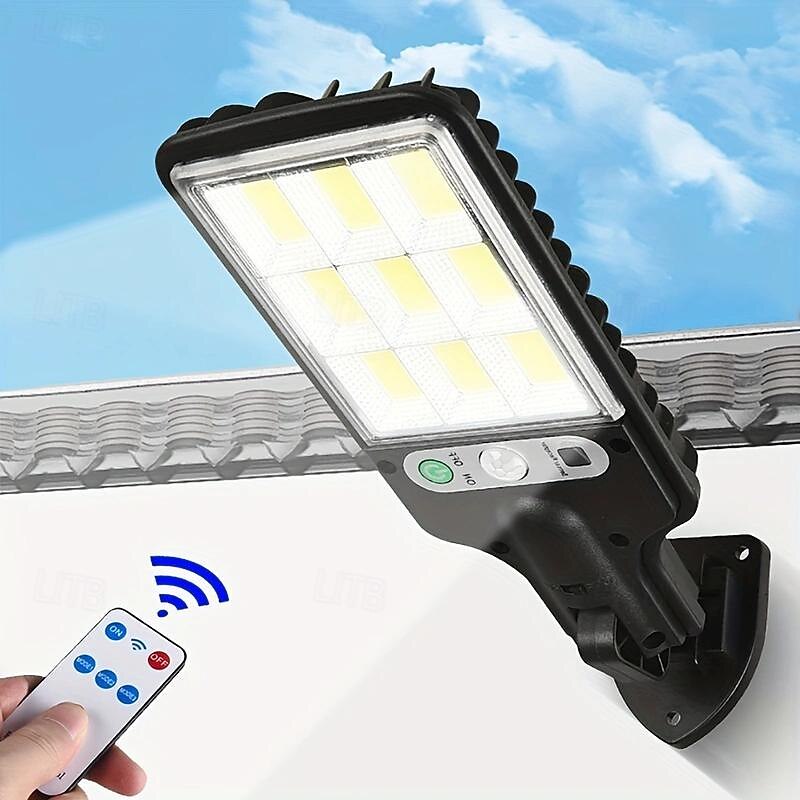 1pc Outdoor LED Solar Sensor Street Light, Waterproof RIR Motion Sensor with 3 Lighting Modes for Garden Patio Path Yard Garage Wall Lamp