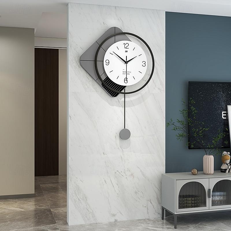 Modern Design Wall Clock Large Swing Living Room 3D Clocks Simple Hanging Horologe Home Decoration Wall Watch 49*73CM 55*80CM 40*60cm4