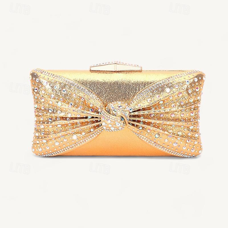 Women's Rhinestone Embellished Mules with Matching Clutch Bag – Elegant Black High Heel Shoes and Bow Detail for Weddings and Special Occasions 11