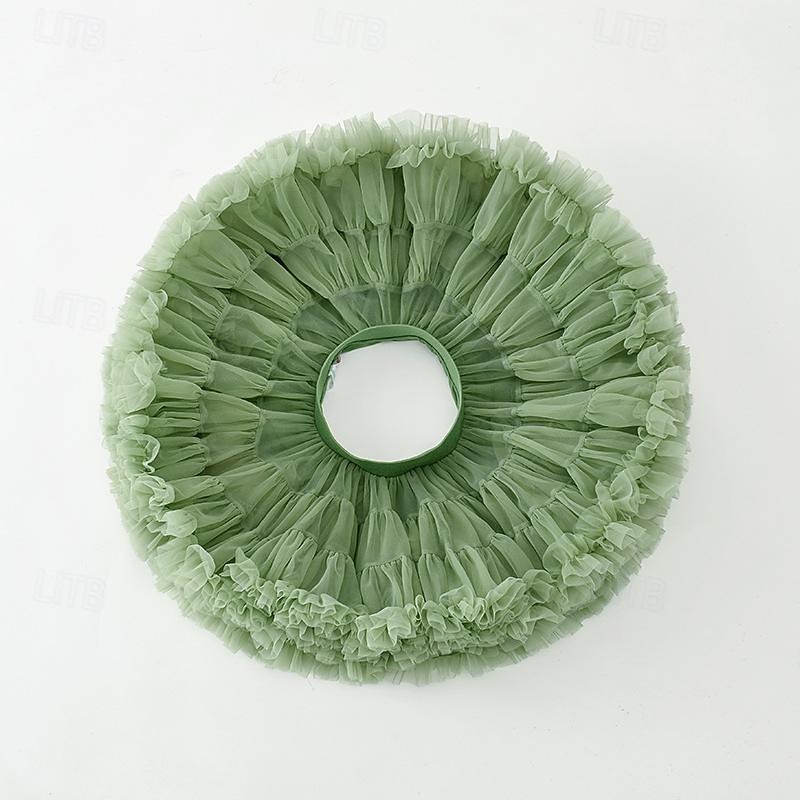 Classical Cocktail Dress Petticoat Hoop Skirt Tutu Ballet Dancer Princess Fancy Dress Girls' Masquerade Performance Party Bachelorette Party Kid's Skirt3