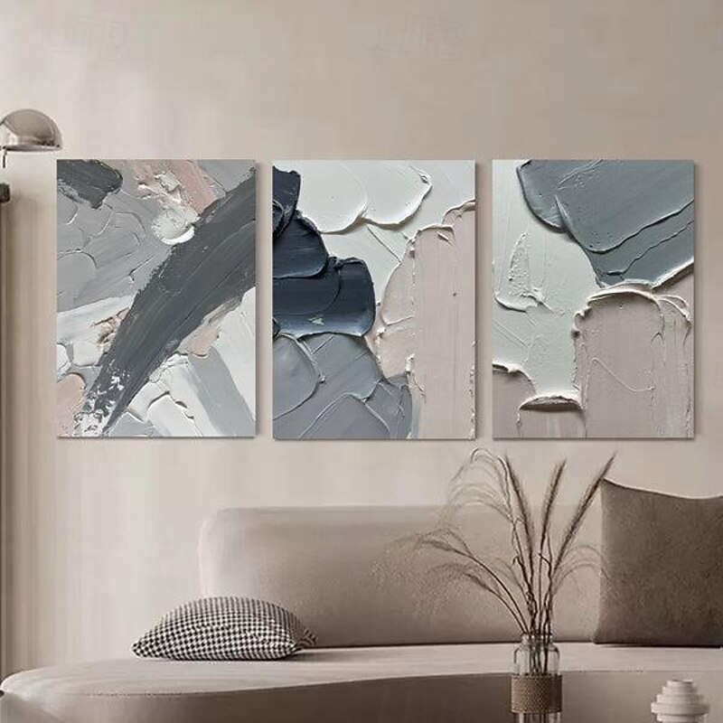 Neutral Textured Painting handpainted Beige Abstract Painting handmade Beige 3D Texture Art Gray Minimalist painting Wall Art Large Abstract oil painting Canvas Art Painting4