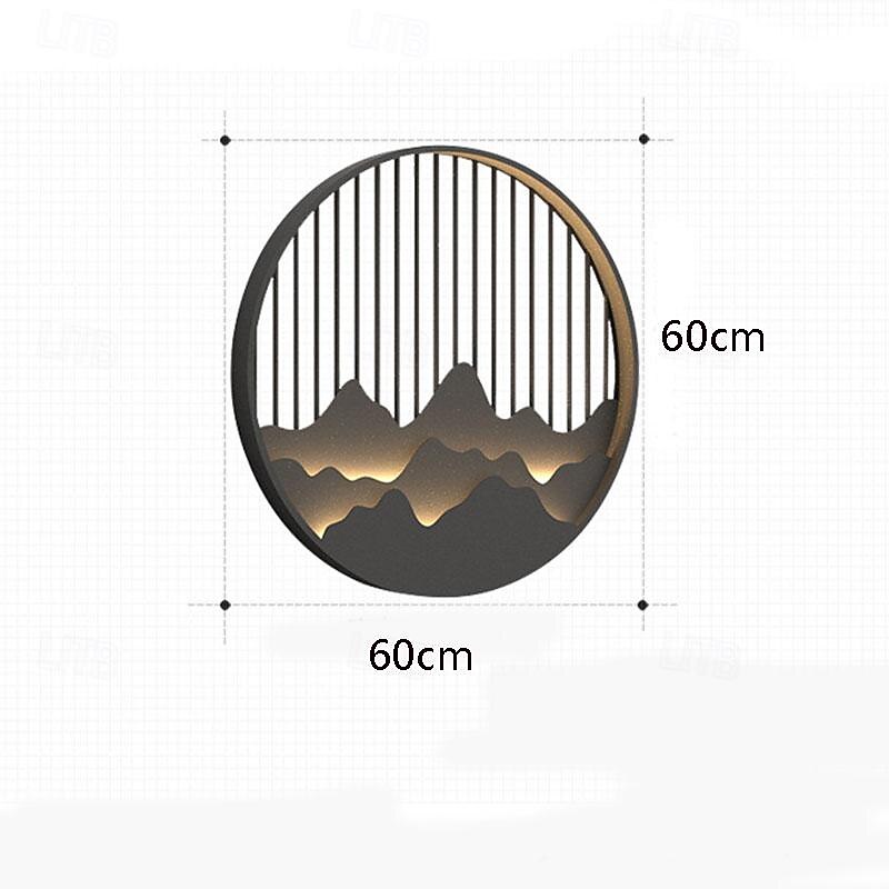 Wall Lamp Outdoor Metal New Chinese Style Peak Bedside Staircase Foyer Courtyard Balcony Warm Light Ip65 40-80Cm 110-120V 220-240V4