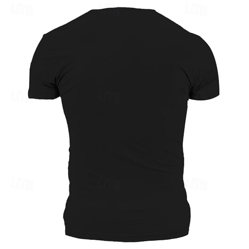 Men's Hand T Shirt Tee Top Cotton Short Sleeve Graphic Shirt Black White Comfortable Tee Vacation Street Fashion Designer Clothing2