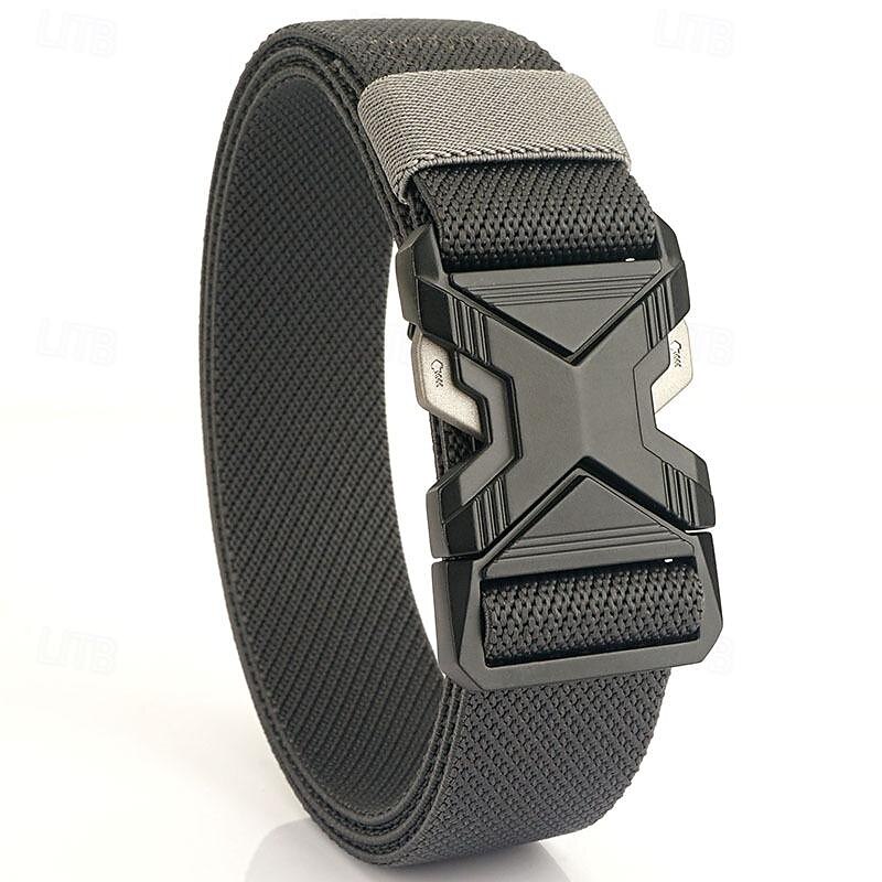 Men's Belt Tactical Belt Waist Belt Black Kakhi Alloy Durable Adjustable Plain Outdoor Daily4