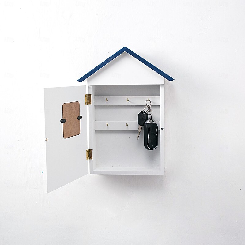 Wall Decoration Wall Hanging Mediterranean House Key Box Storage Creative Home Wooden Crafts Entrance Hall3