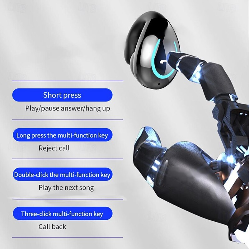 Single Earclip Fone Bluetooth Earphones Wireless Headphones Sports Headset Gamer No Ear Pain TWS Earbuds Blutooth Earphone2