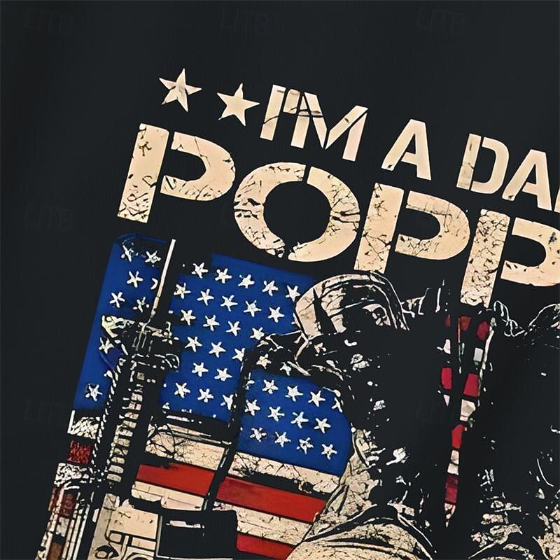 Veterans Day Men's Patriot Patriotic Veteran Shoe American Flag T shirt Tee Top Cotton Short Sleeve Graphic Shirt Black Dark Blue Gray Comfortable Tee Street Holiday Fashion Designer3