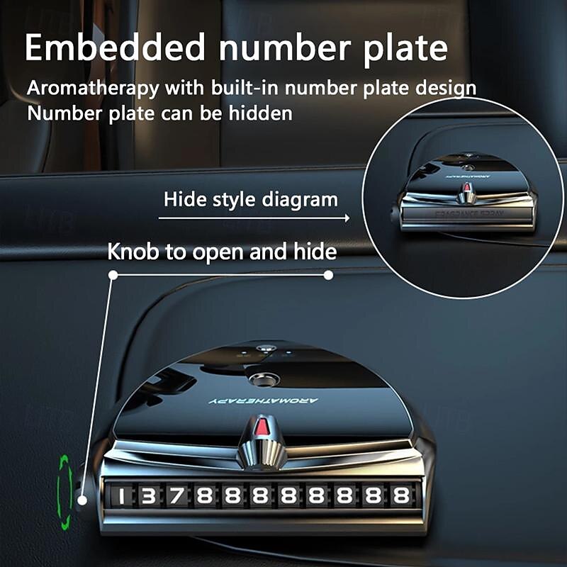 Car Smart Aromatherapy Spray Parking Number to Remove Odor Car Perfume Seat Accessories Interior Decoration3