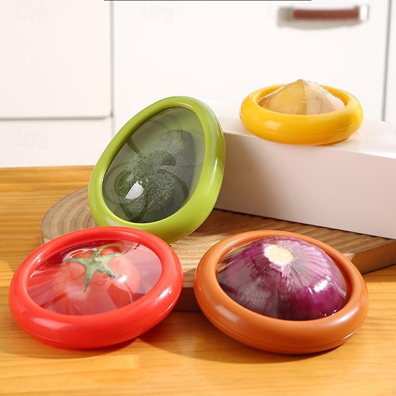 Silicone Fruit Storage Box,Fruit And Vegetable Anti-Oxidation Storage Box,Silicone Fruit and Vegetable Storage Containers Set for Fridge Keep Fresh4