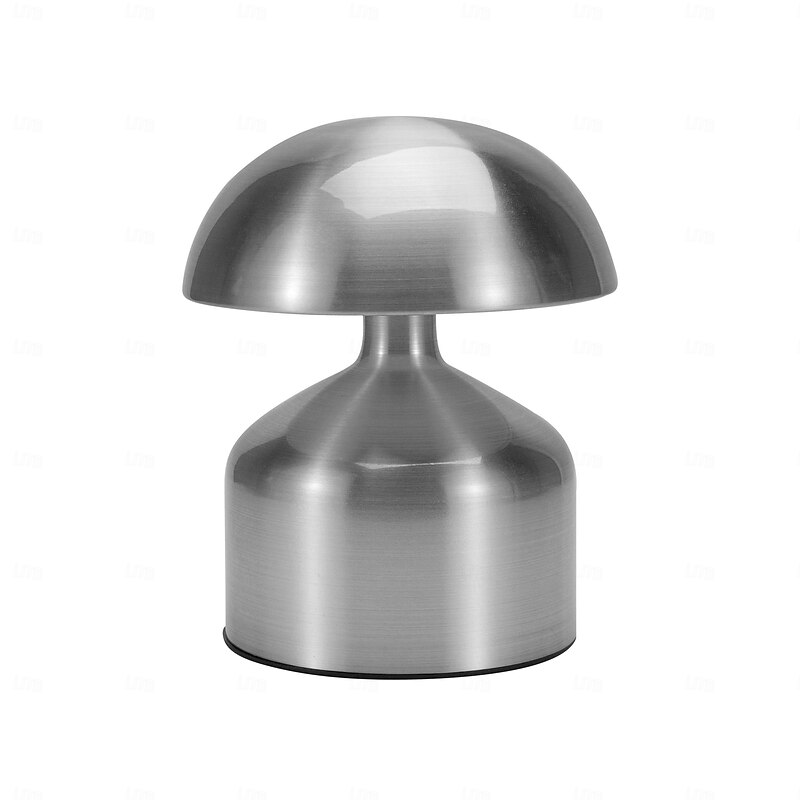5.5" Mushroom Shaped Table Lamp Metal Rechargeable with 3-color Dimming Indoor Bedroom Living Room Atmosphere Table Lamp4