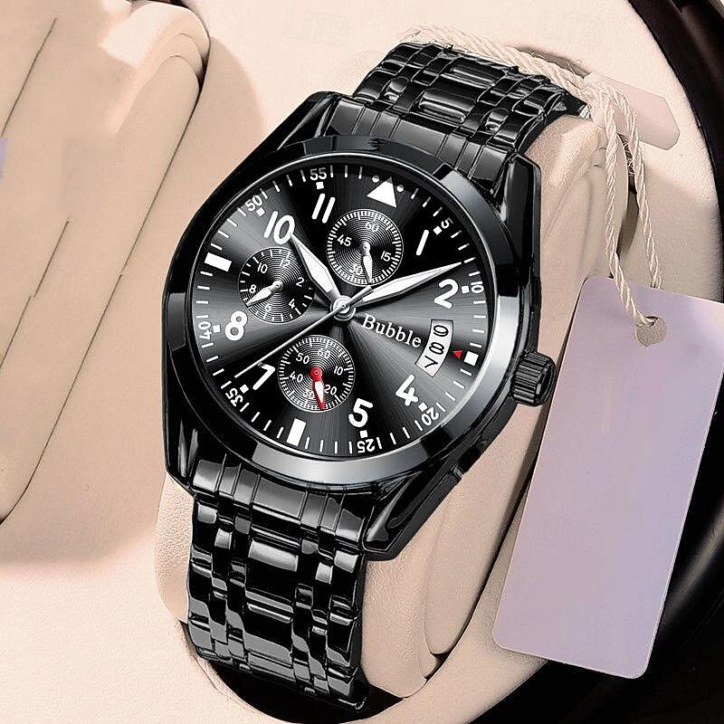 New Bubble Brand Men'S Watches Light Luxury High Value Hundred Quartz Watch Luminous Waterproof Calendar Digital Men'S Sports Watch3