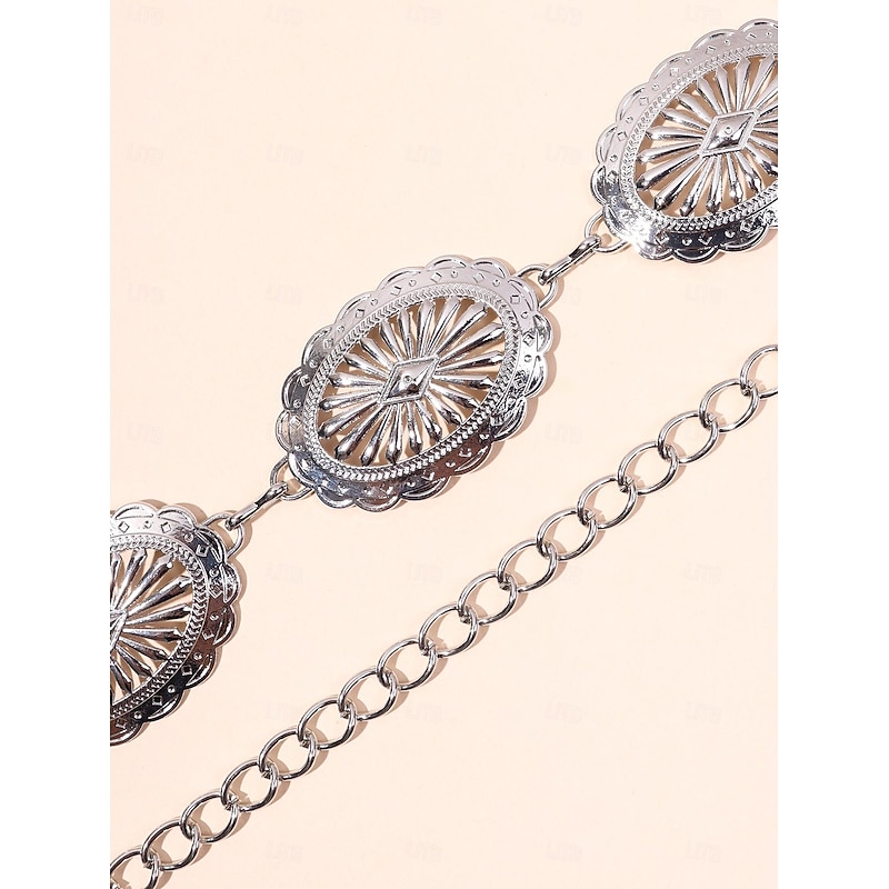 Retro Vintage Y2K Waist Chain Chain Belts Pirate Elven Fancy Dress Women's Celtic Viking Fantasy Masquerade Daily Wear Adults' Belt2