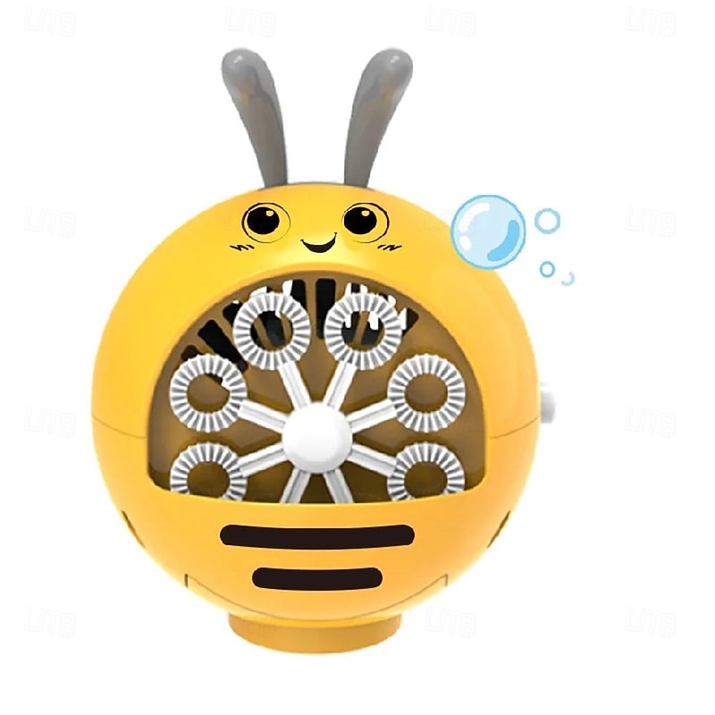 Kid Electric Portable Cartoon Rabbit Magic Bubble Machine Outdoor Toy Animal Summer Automatic Water Soap Blower Maker Party Gift