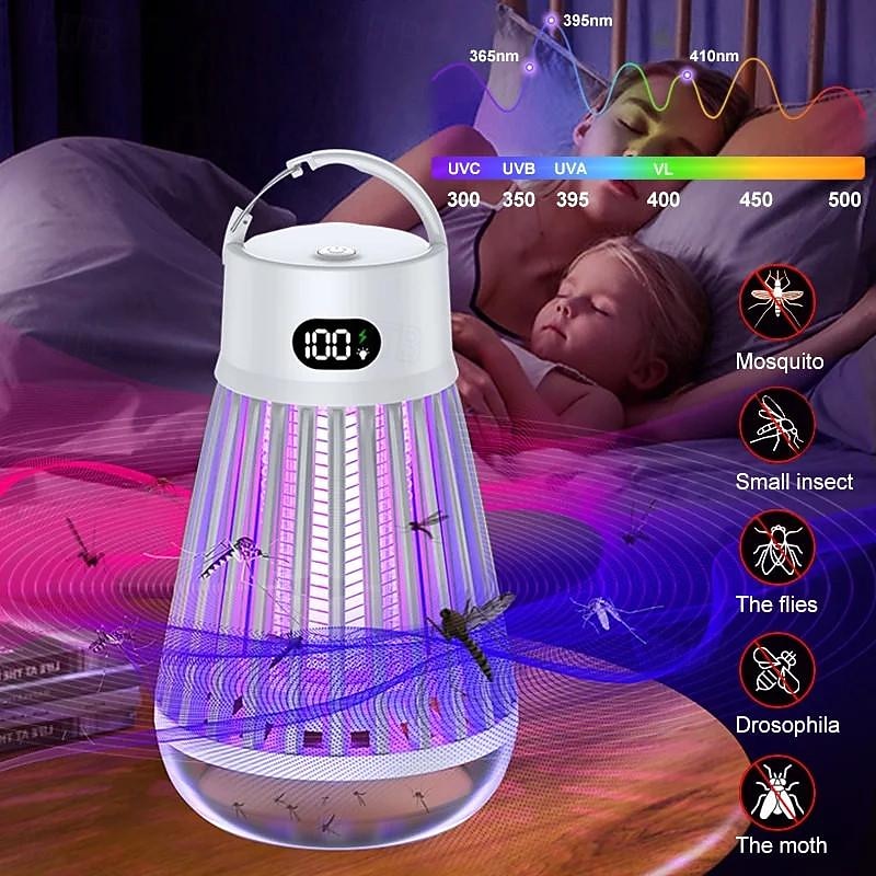 2-in-1 Multifunctional Mosquito Killer Light – Portable Home Mosquito Trap & Camping Lantern3