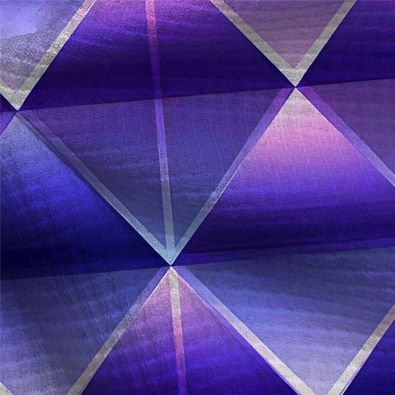 Men's Graphic Golf Shirt Short Sleeve Polo Shirts Collared Shirts Casual Beach Wear Vacation Wear Party Outfits Buttons 3D Print Summer Purple Green3