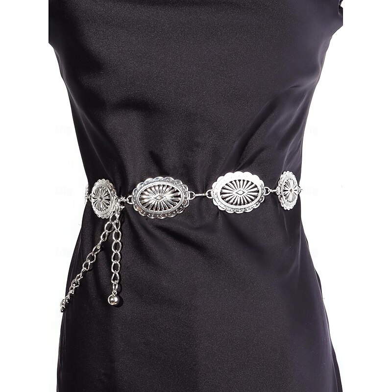 Retro Vintage Y2K Waist Chain Chain Belts Pirate Elven Fancy Dress Women's Celtic Viking Fantasy Masquerade Daily Wear Adults' Belt