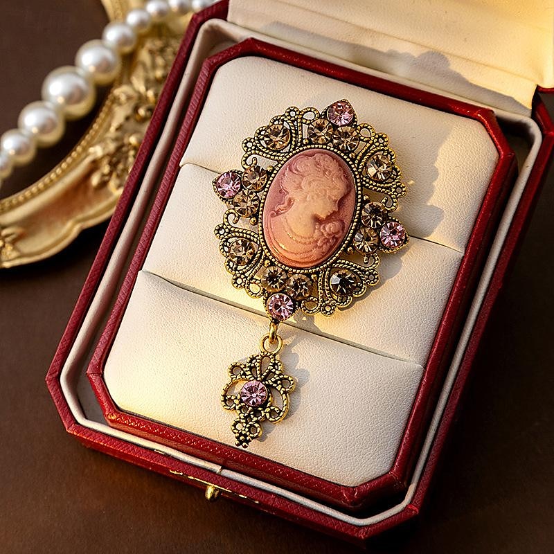 Rococo Baroque Victorian Brooch Pins Edwardian Fancy Dress Women's Royal Masquerade Event / Party Adults' Brooch4