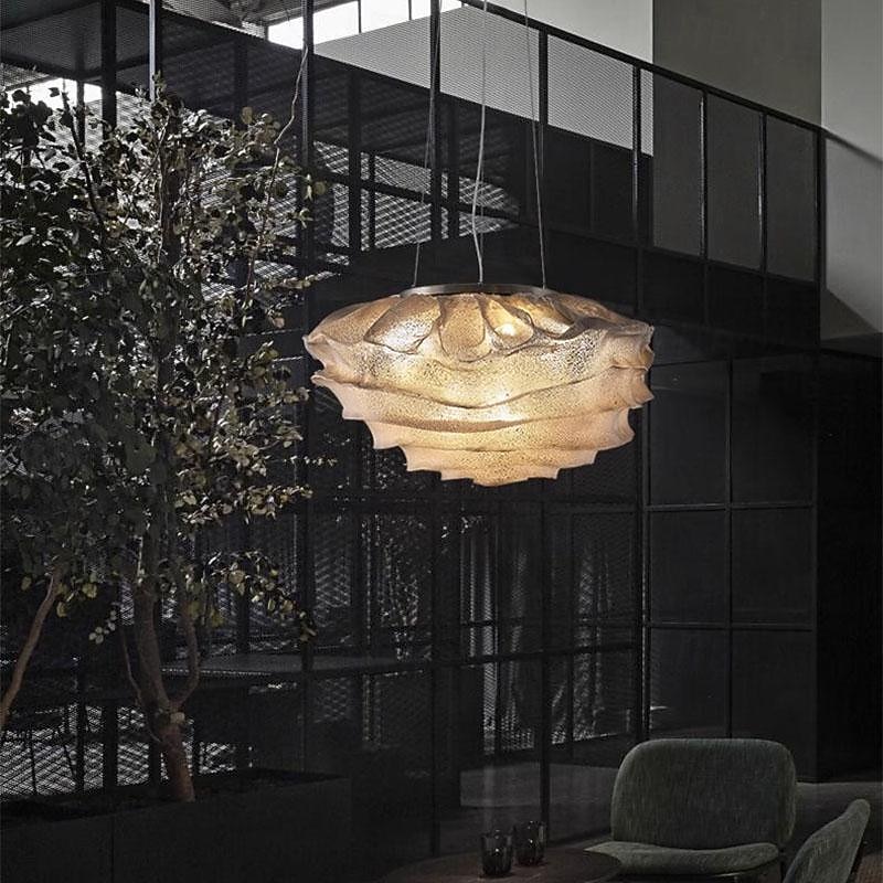LED Pendant Light Flower Design 40/60/75cm Glass Chandelier Industrial Warm White Bedroom Dining Room 110-240V85-265V4