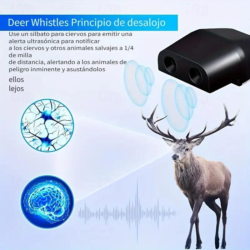 Outdoor Safety Car Physical Ultrasonic Animal Siren Deer RepellersMotorcycles Trucks Alert Device Alarm Tool 2X Animal ProtectionsDevices Motorcycles Warning Collision Prevention Devices3