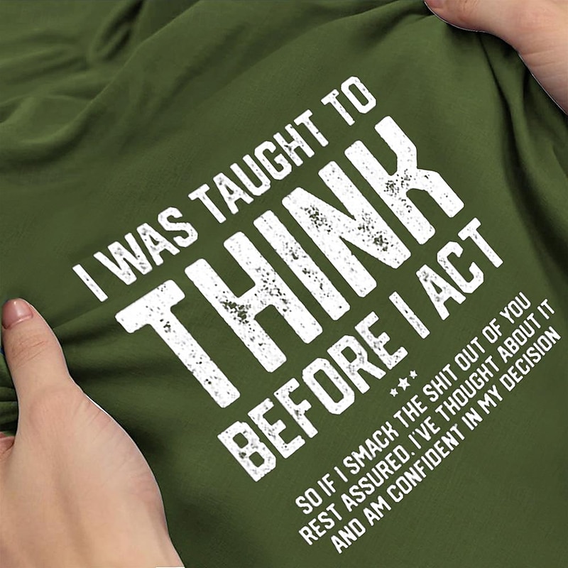 Men's Letter T Shirt Tee Top Cotton Short Sleeve Graphic Shirt Heather Gray Black Army Green Comfortable Tee Street Fashion Designer Clothing3