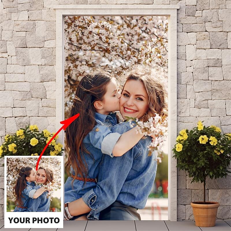 Customized Door Covers Best Graduation Gift Design Your Own Door Tapestry Personalized Custom Made Door Curtain Removable for Front Door Indoor Outdoor4