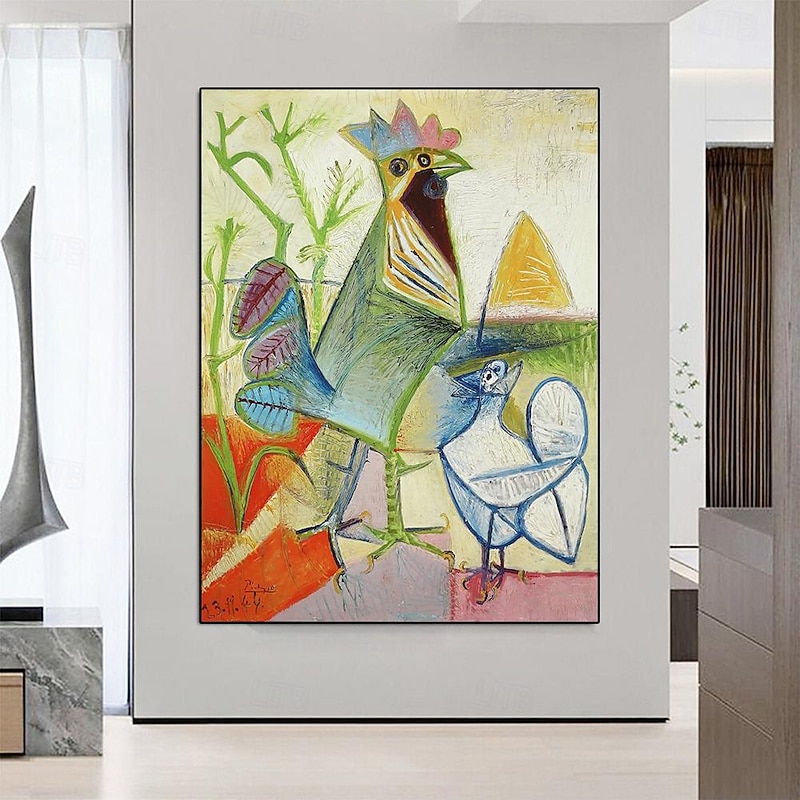 Pablo Picasso oil painting handmade The Cock of the Liberation painting handmade Pablo Picasso painting wall art picture for living room decoration artwork mordern2