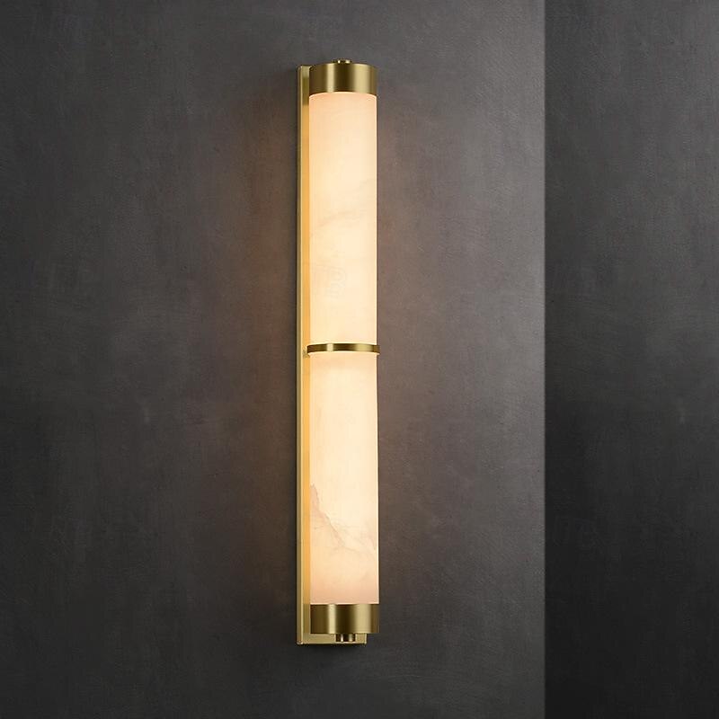 Wall Lamps Marble 60cm Waterproof Lamp All Copper Living Room Background Simple Modern Chinese Bedroom Bedside2