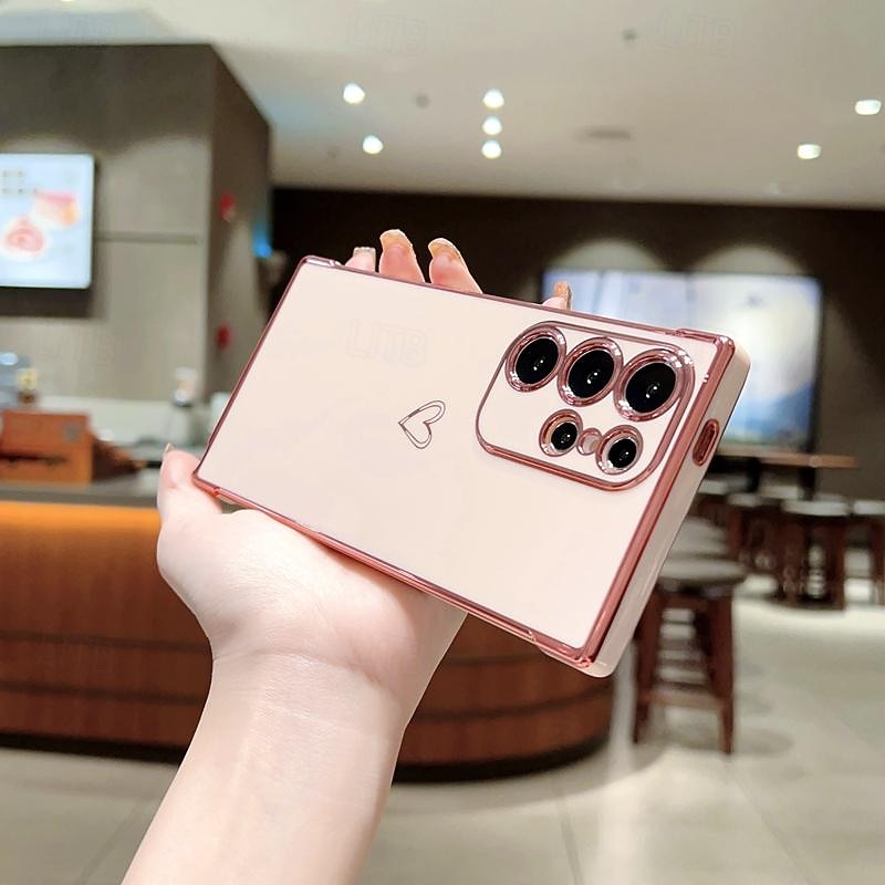 Phone Case For Samsung Galaxy S25 S24 S23 S23 FE S22 S21 Ultra Plus A55 5G A35 5G A25 A15 Back Cover Shockproof TPU Plating2