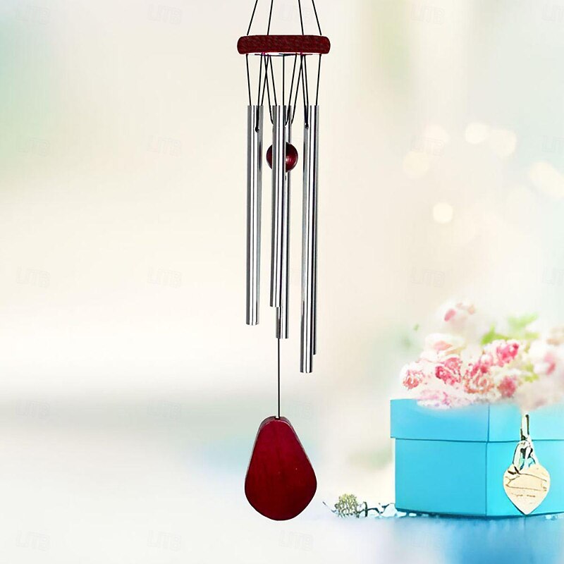 Classic Rotating Multi tube Metal Pine Aluminum Pipe Wind Chime Creative Home Decoration Collection4