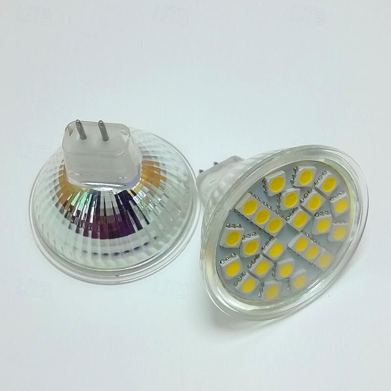 MR16 Led Bulbs 3W GU5.3 Bulb Spotlights Replace 3000K 6000K 12V Low Voltage for Outdoor Landscape Flood Track Lighting Not Dimmable (4Pcs)2