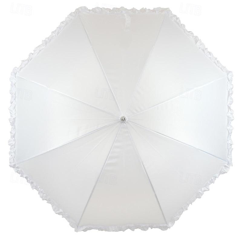 A2Z Ladies Bridle Walking Umbrella Wedding Event Photo Ruffle Stick Women Brolly3