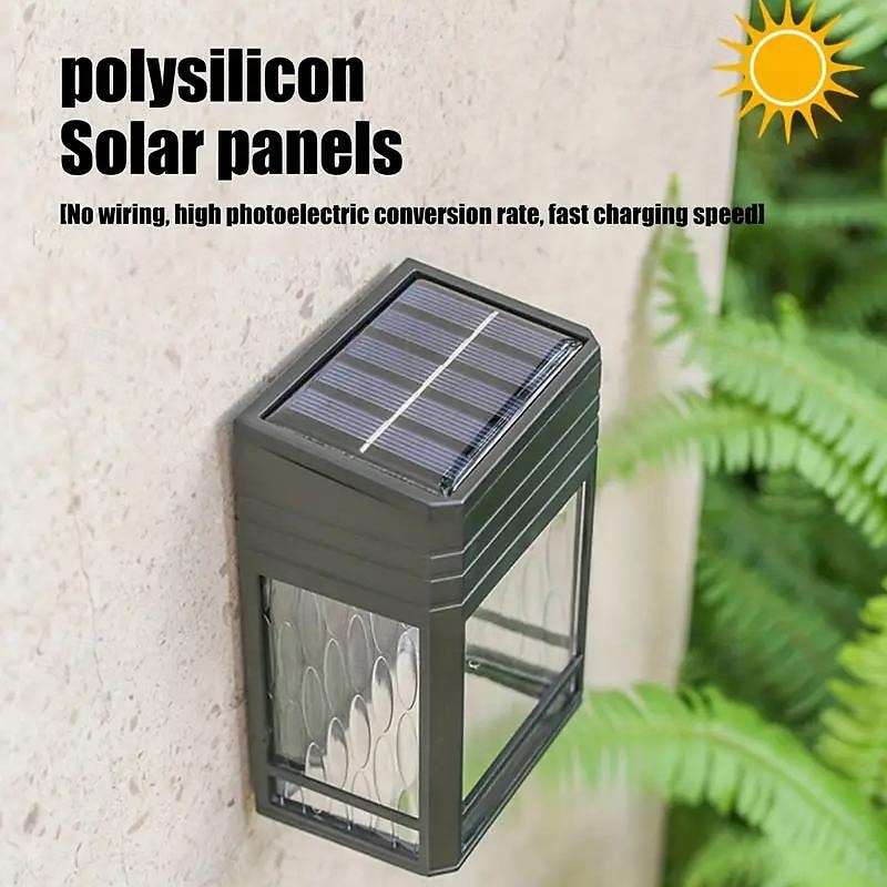 Solar Wall Lamp Tungsten Bulb Outdoor Waterproof Solar Night Lamp Courtyard Landscape Fence Step Porch Wall Decor Lighting4