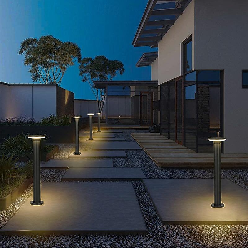Outdoor Waterproof Garden Lamp Lawn Lamp Modern Simple Landscape Light Light Pathway Stand Pole Lamp Villa Garden Bundro Lights Garden Lamp 110-240V2