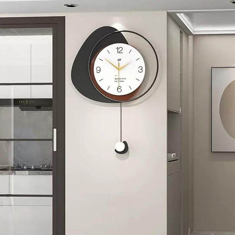 Modern Wall Clock Creative Fashion Decorative Wall Clock Multi Layer Dial Silent Non Ticking Pendulum Clock Nordic Style Art Home Decor for Living Room Bedroom Office Kitchen 40 48 55 cm3