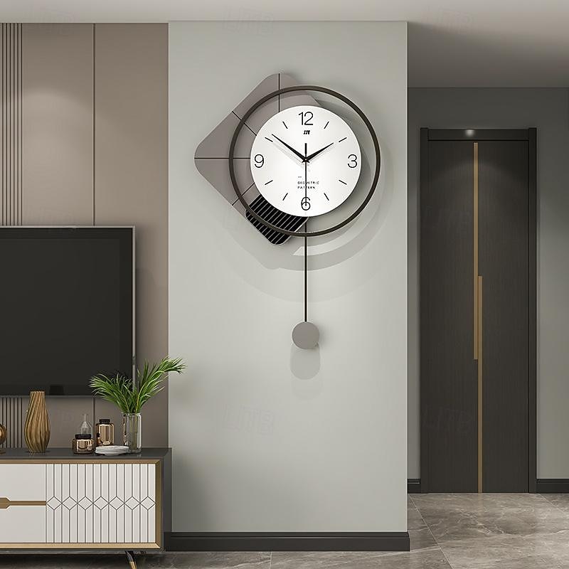 Modern Design Wall Clock Large Swing Living Room 3D Clocks Simple Hanging Horologe Home Decoration Wall Watch 49*73CM 55*80CM 40*60cm2