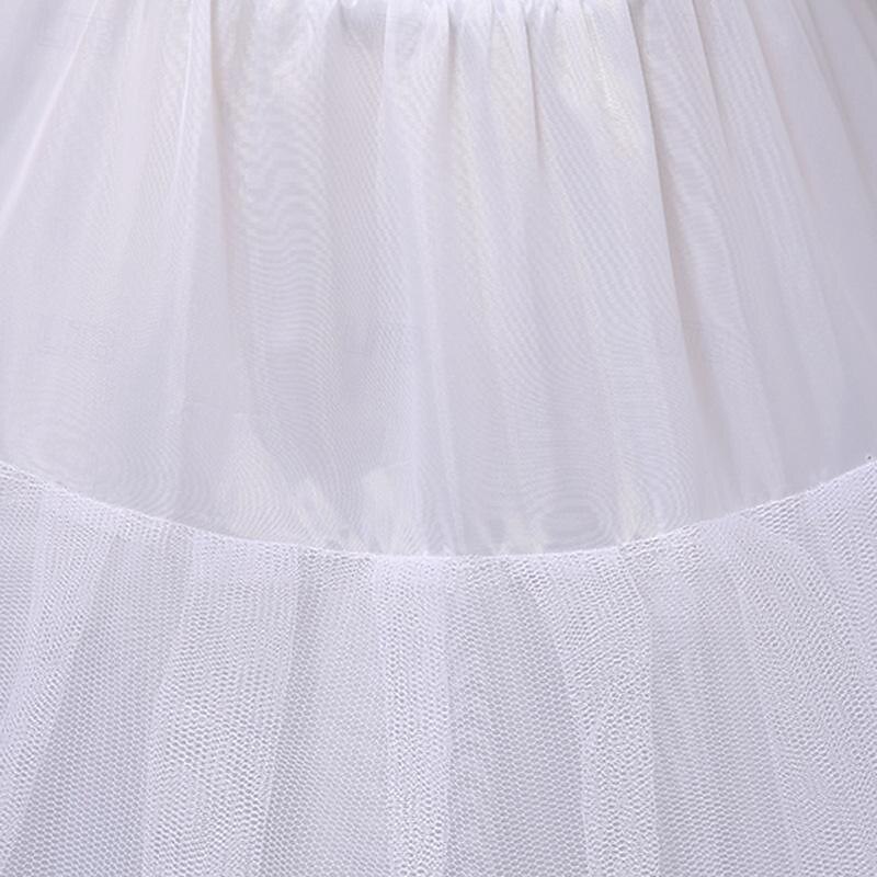 Rococo Victorian Floor Length Petticoat Hoop Skirt Tutu Tulle Skirt Bridal 3 Hoops Half Slip Solid Color A-Line Fancy Dress Women's Halloween Masquerade Wedding Party Carnival of Venice Adults Skirt4