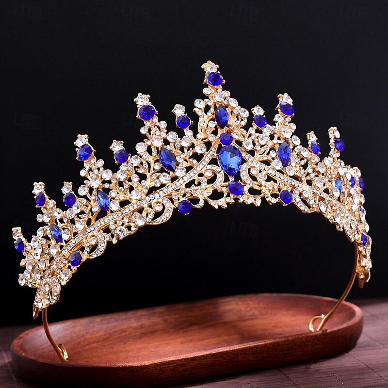 Multi Diamond Crown Wedding Headpiece Hair Accessories Banquet Headpiece Crown Ball Party Bride Head3