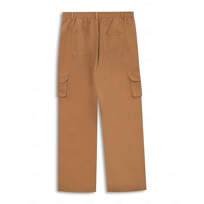 Men's Cargo Pants Cargo Trousers Trousers Hiking Pants Zipper Pocket Plain Comfort Wearable Casual Daily Holiday Fashion Black Blue3