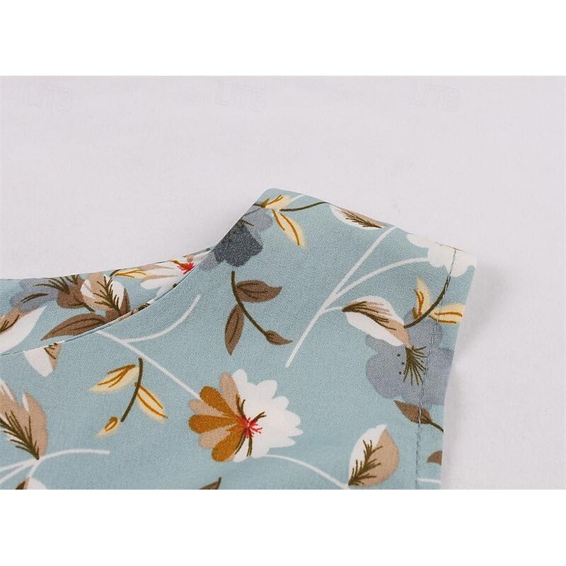 Retro Vintage 1950s Cocktail Dress Dress Party Costume A Line Dress Floral Fancy Dress Women's Masquerade Event / Party Bachelorette Party Adults' Dress Homecoming Dresses4