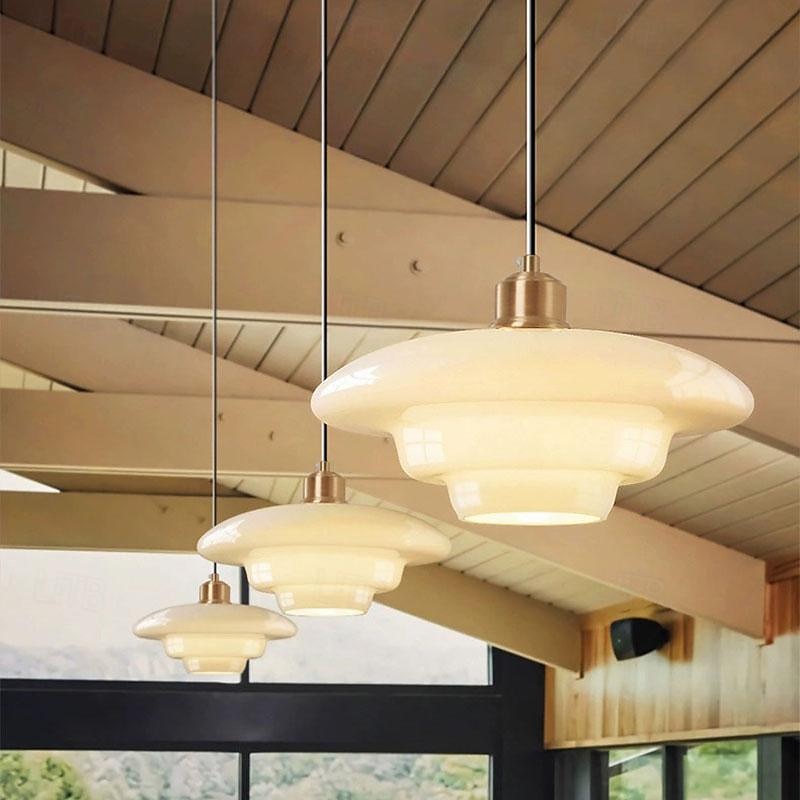 LED Pendant Lights for Over Dining Room Table 1 Light Brass Ceiling Pendant Light for Kitchen Island Light Entryway Lighting 110-240V3